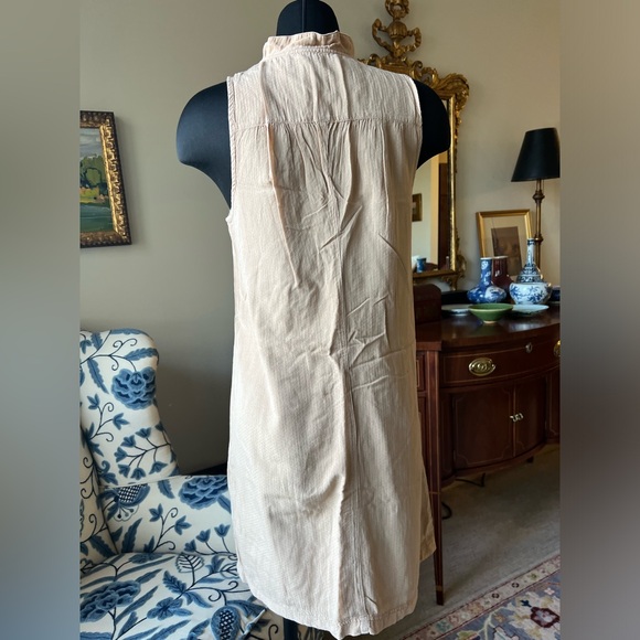 EDC by Esprit tan dress with Peter Pan collar. Fully lined. Size 6. - Picture 2 of 6